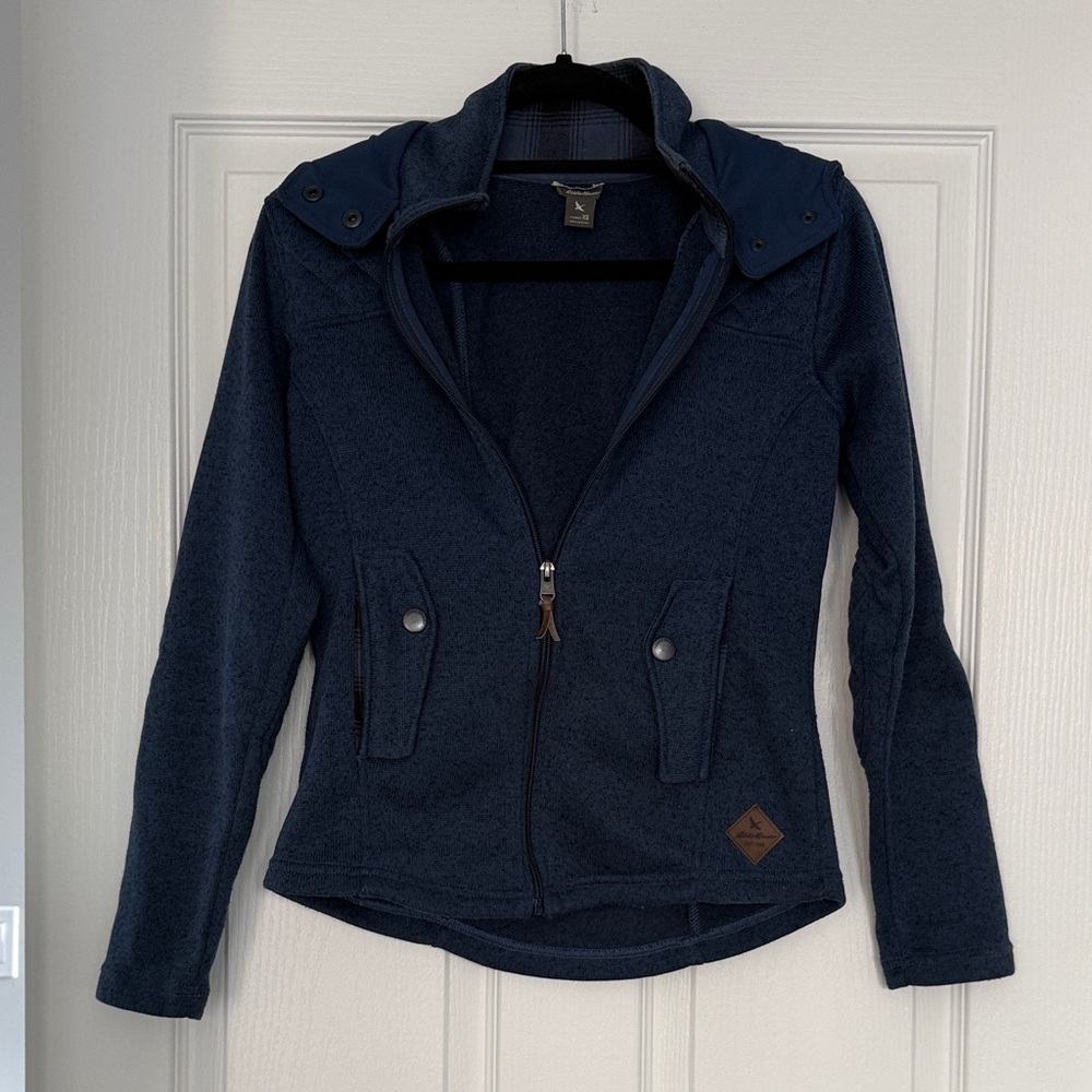 Eddie Bauer Women's Dark Blue Fleece Jacket